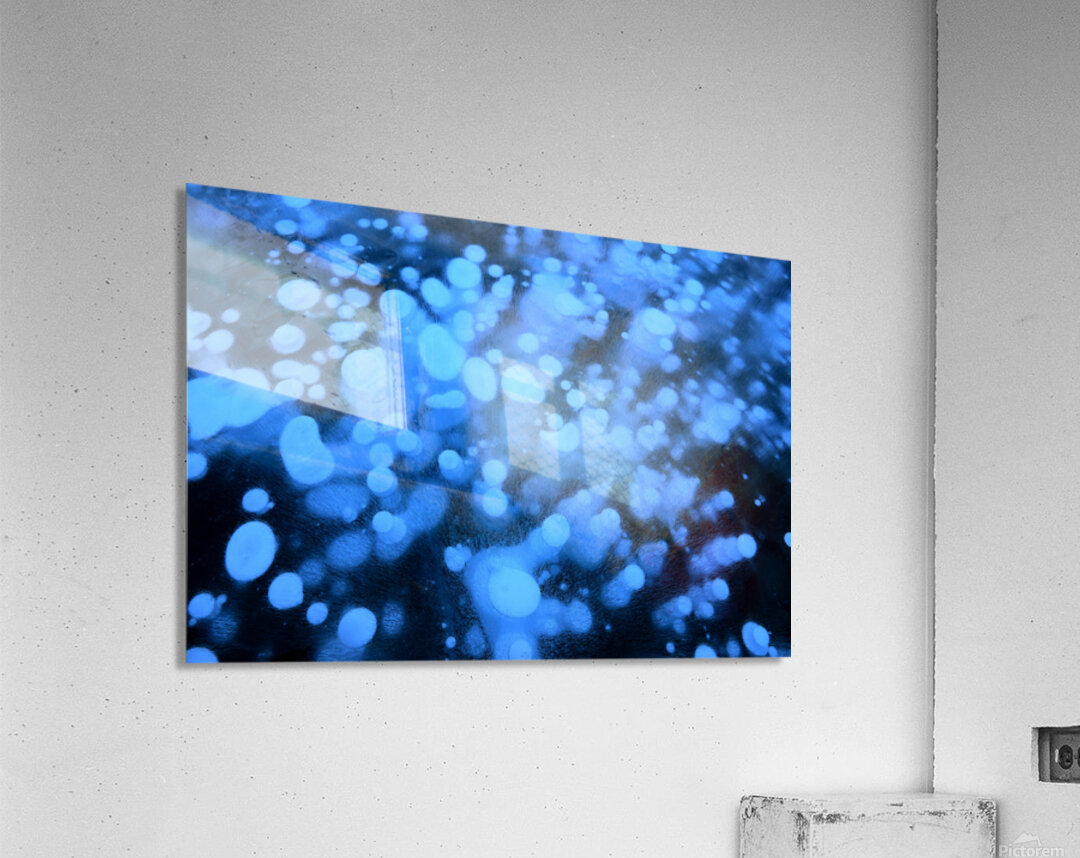 Methane Bubbles on Abraham Lake Acrylic Print