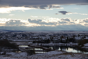 Front Range from Northwest Calgary