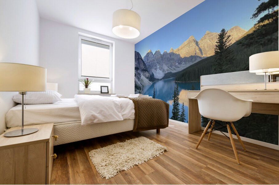 Morain Lake Morning Mural print