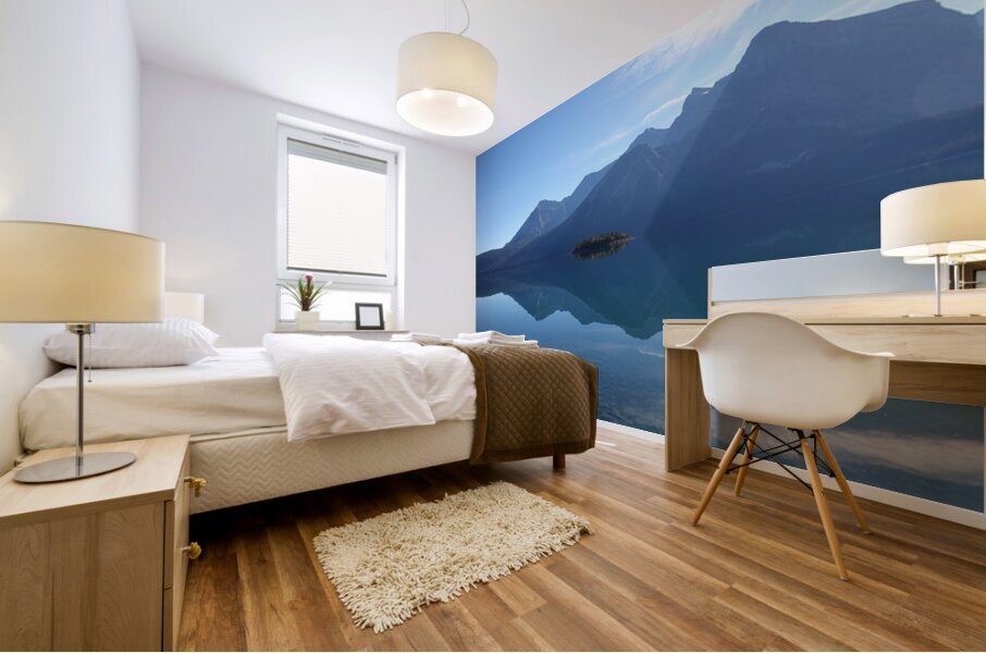 Upper Kananaskis lake reflection 2 Mural print