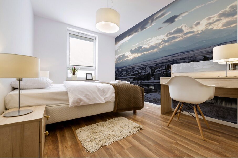 Front Range from Northwest Calgary Mural print