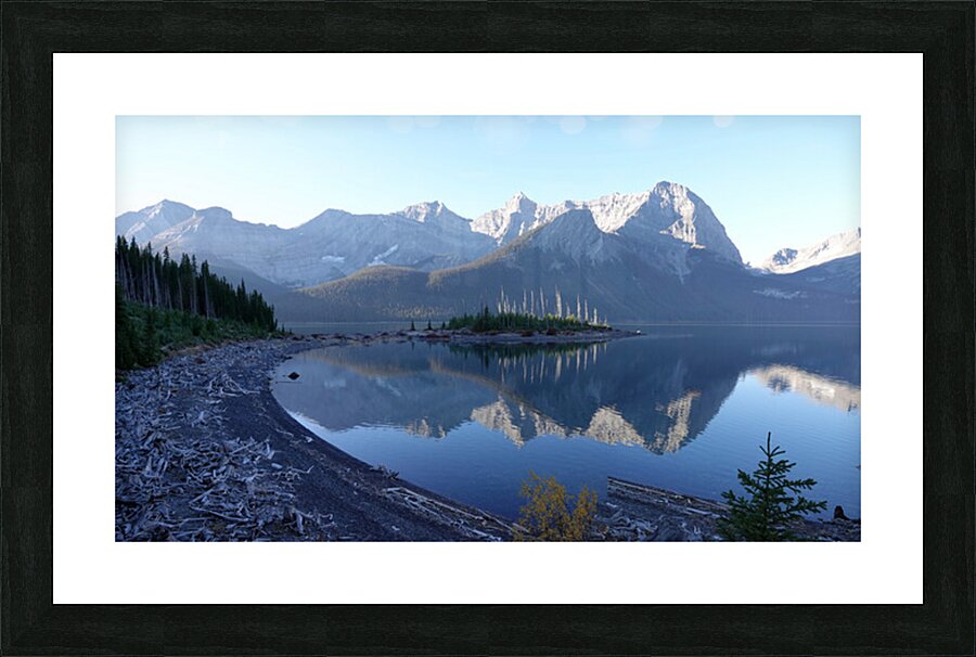 Upper Kananaskis Lake early morning Picture Frame print