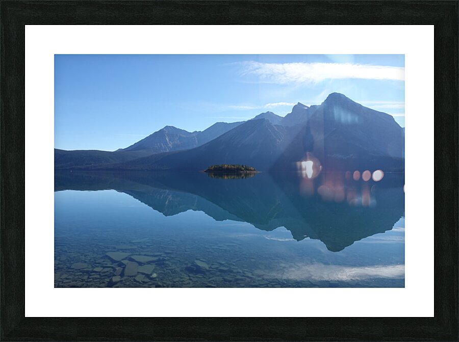 Upper Kananaskis lake reflection 2 Picture Frame print