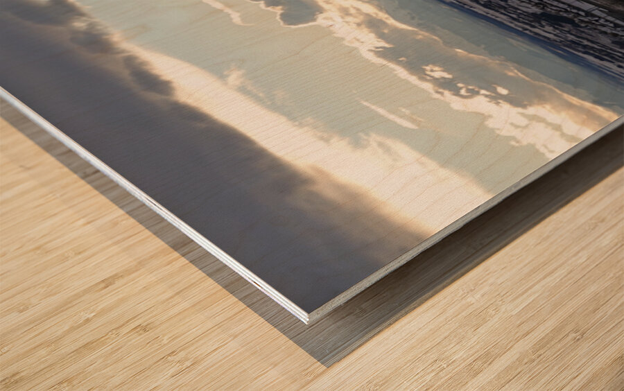 Front Range from Northwest Calgary Wood print