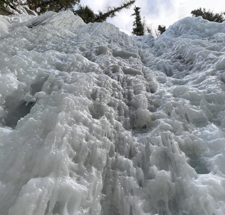 Maligne Canyon - frozen waterfall