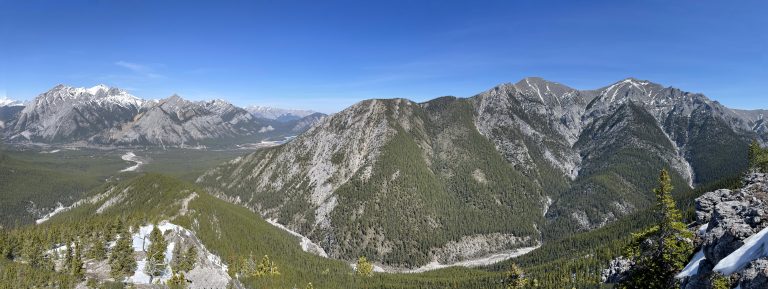 Midnight and Midday Peaks from Porcupine Ridge