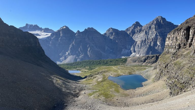 Valley of Ten Peaks from Sentinel Pass