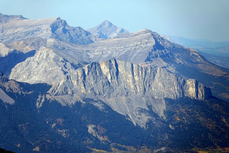 Mount Yamnuska seen from Old Baldy Peak