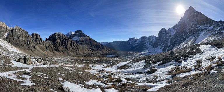 West panorama from Wenkchemna Pass
