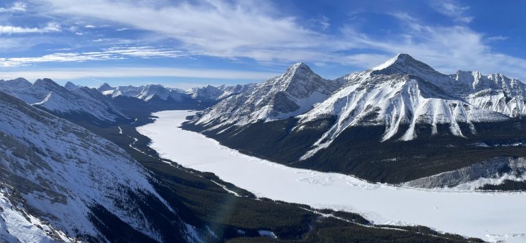 Spray Lakes, Mt Nestor and Old Goat from Little Lougheed